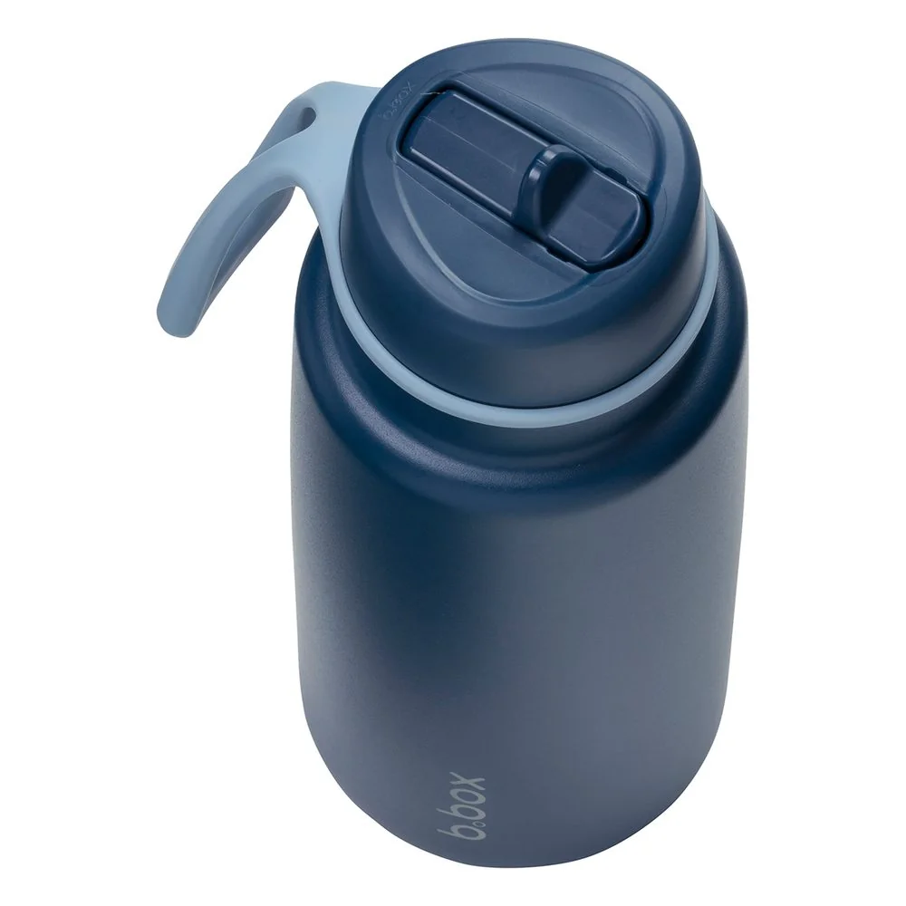 B.BOX Nerezová termolahev s brčkem 1l - midnight