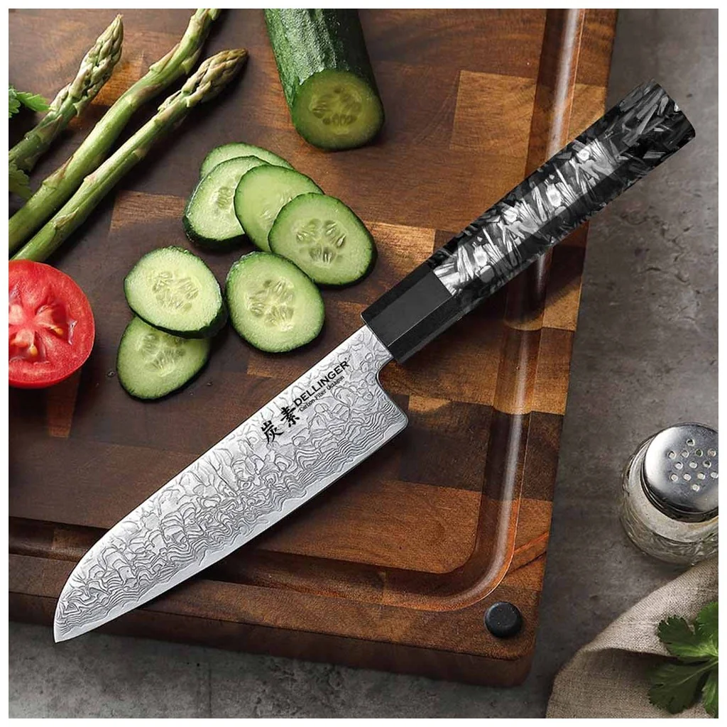 Dellinger Nůž KO-Santoku 140 mm Carbon Fiber Octagon®