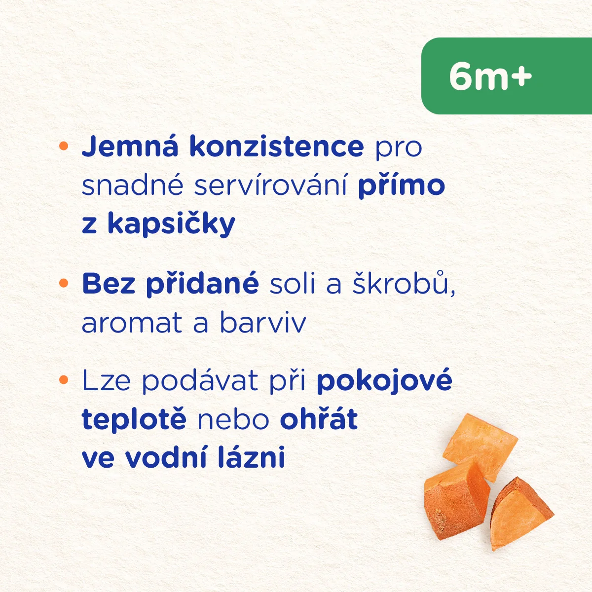 Sunar Příkrm Batáty s kuřecím masem 6m+ kapsička 120 g