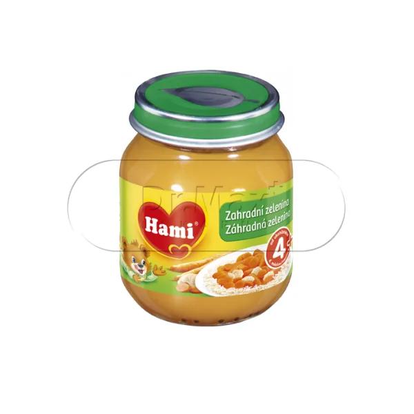 HAMI Příkrm zahradní zelenina 125g 4M
