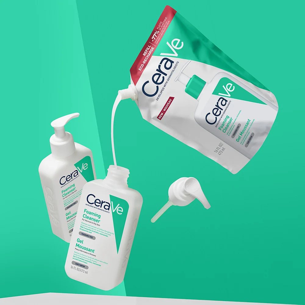 CeraVe Čisticí pěnící gel náplň 473 ml