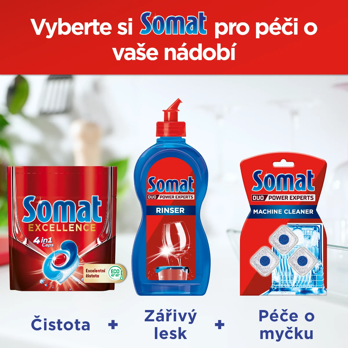 Somat Tablety do myčky Classic Power Lemon 80 ks