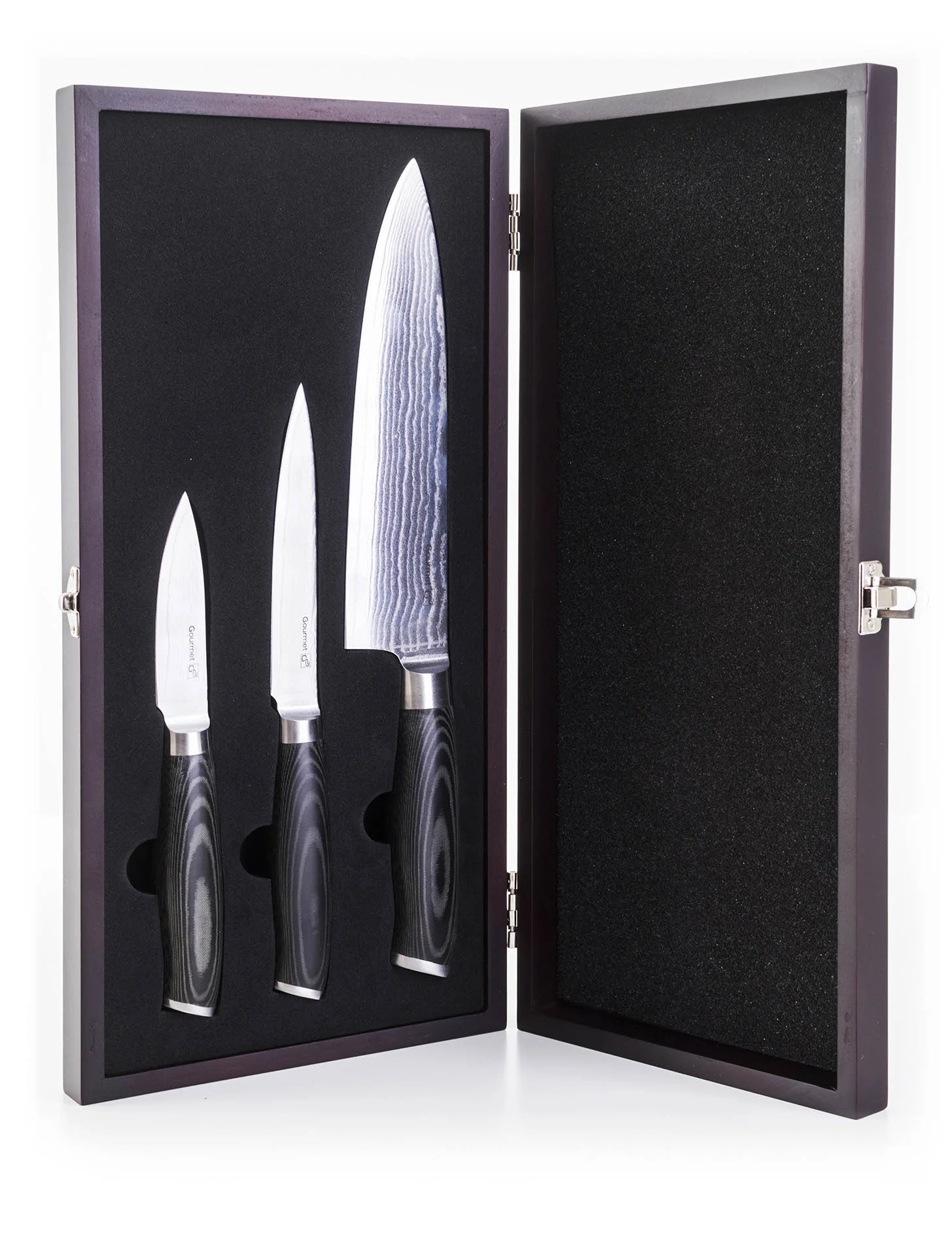 G21 Sada nožů Gourmet Damascus small box 3 ks