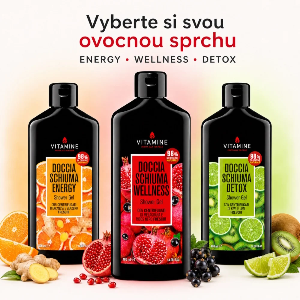Vitamine Wellness Granátové jablko a rybíz sprchový gel 400 ml
