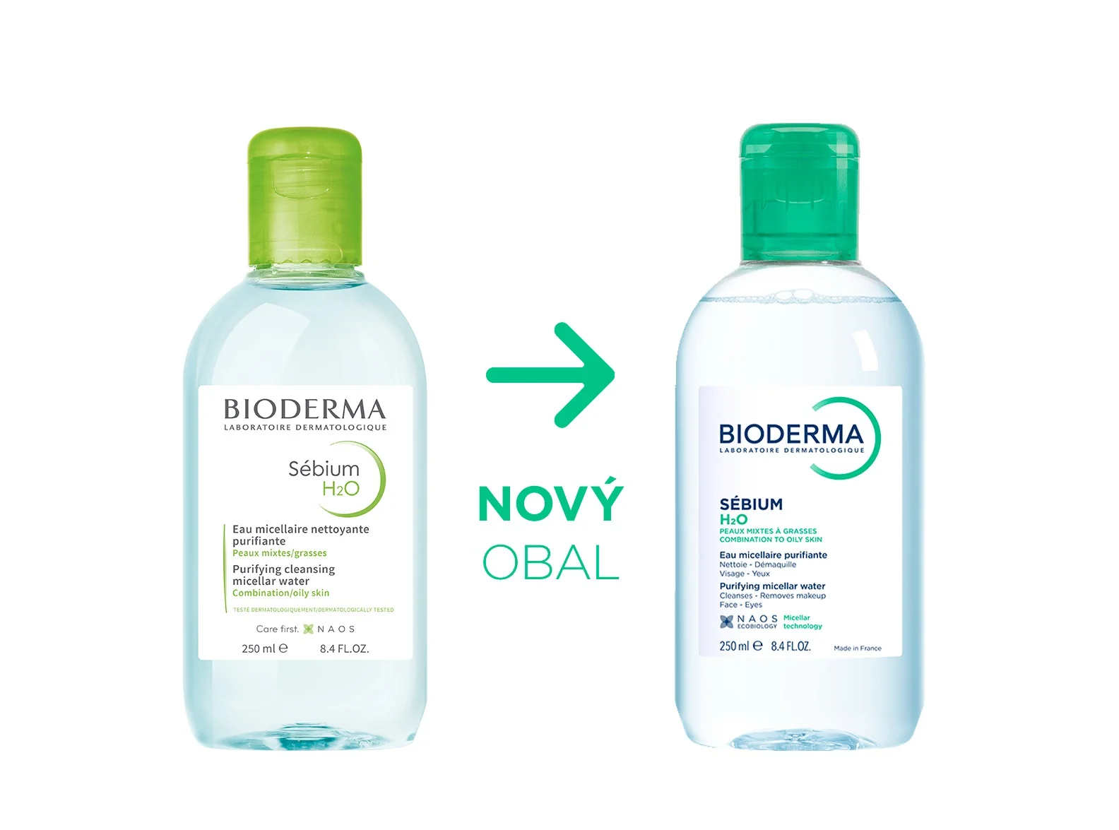 BIODERMA Sébium H2O čisticí micelární voda 250 ml