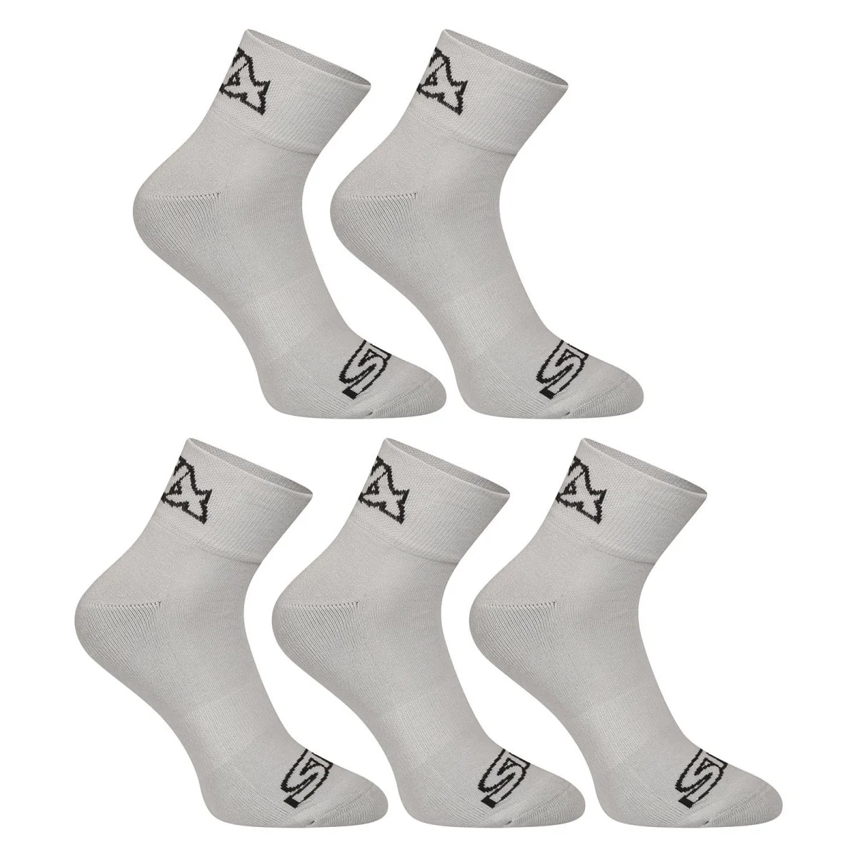 Styx 5PACK ponožky kotníkové šedé (5HK1062) S