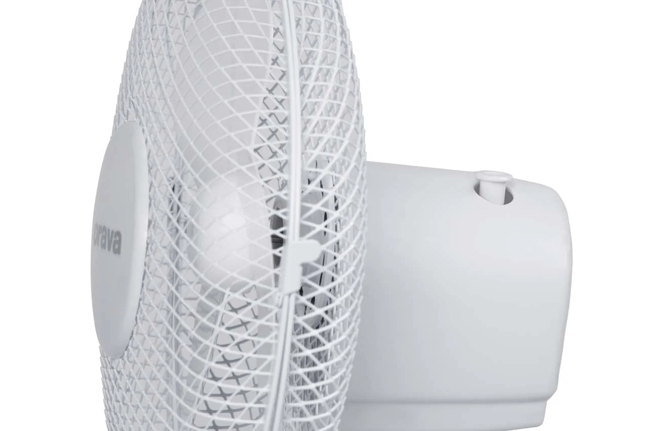 Orava Stolní oscilující ventilátor, bílý