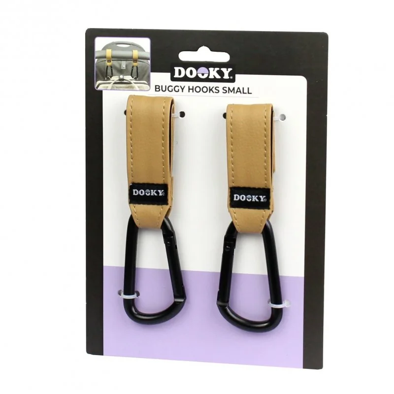Dooky háčky Buggy Hook SMALL 2ks Brown