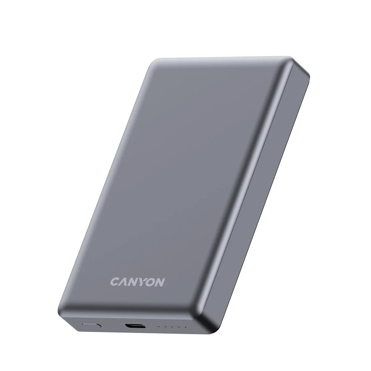 Canyon Power Bank PB-510, 10000 mAh, Magsafe wireless, 20W, Dark grey