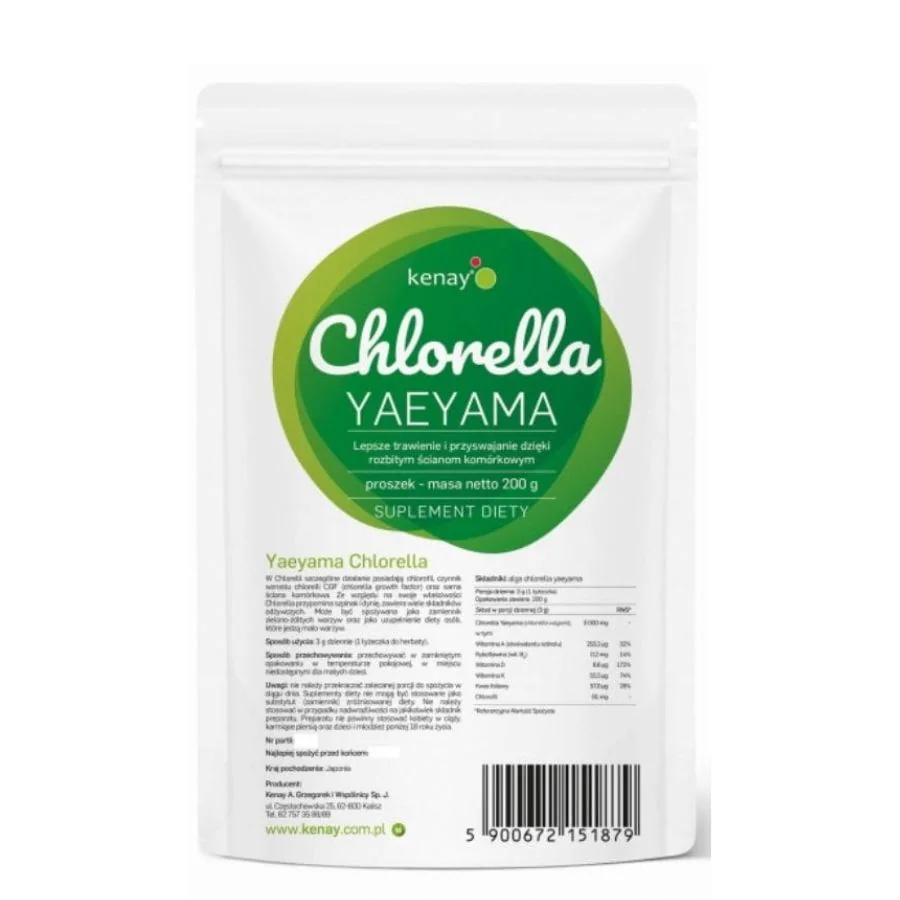Kenay Chlorella Yaeyama chlorella vulgaris prášek 200 g