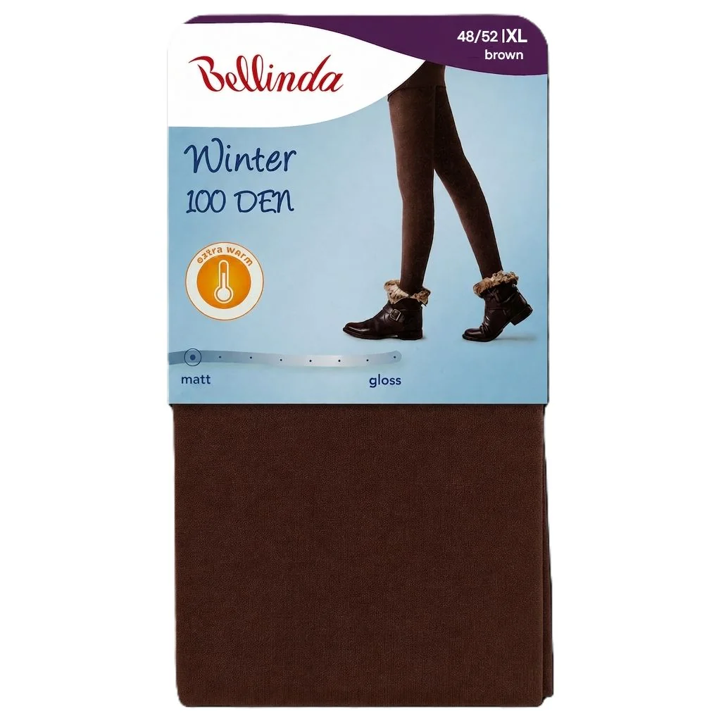 Bellinda Winter 100 DEN vel. 52 dámské teplé punčochové kalhoty