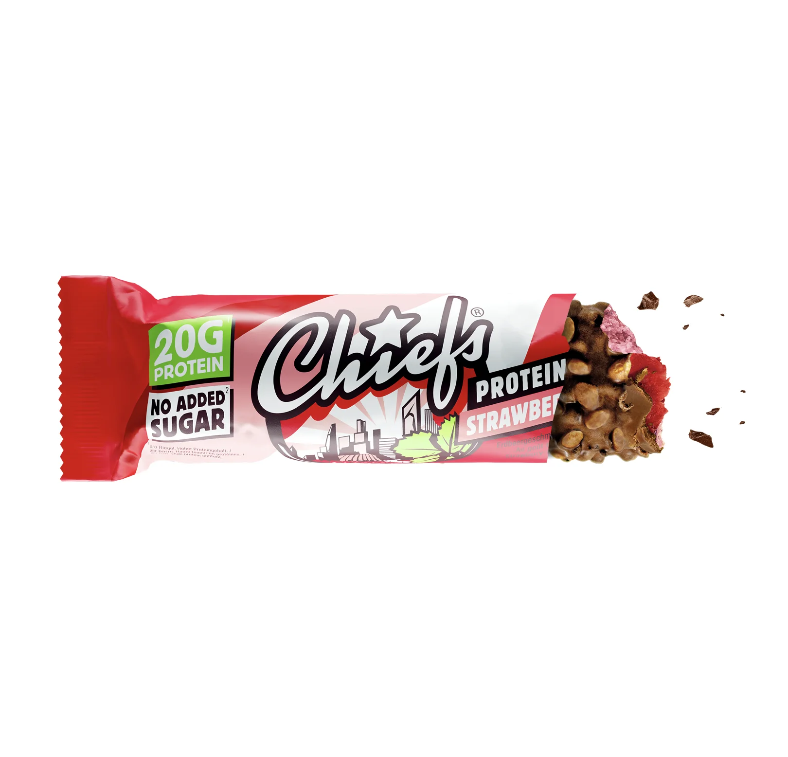 Chiefs Strawberry proteinová tyčinka 55 g