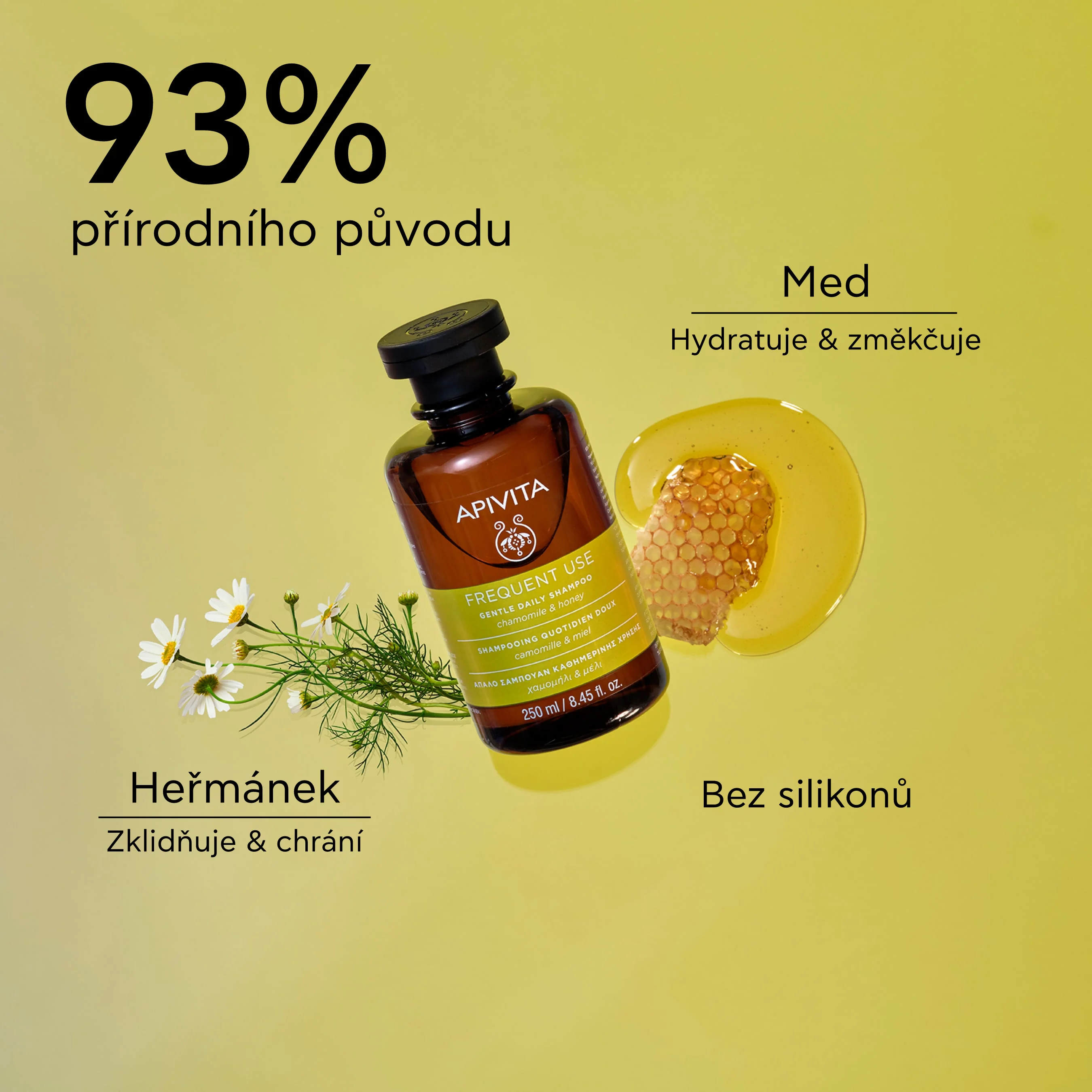 APIVITA Frequent Use jemný šampon pro každodenní použití 250 ml