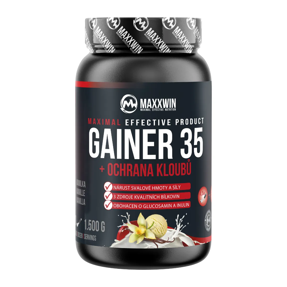 MAXXWIN GAINER 35 vanilka 1500 g