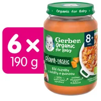 Gerber Organic Bílé fazolky s batáty a quinoou BIO 8m+