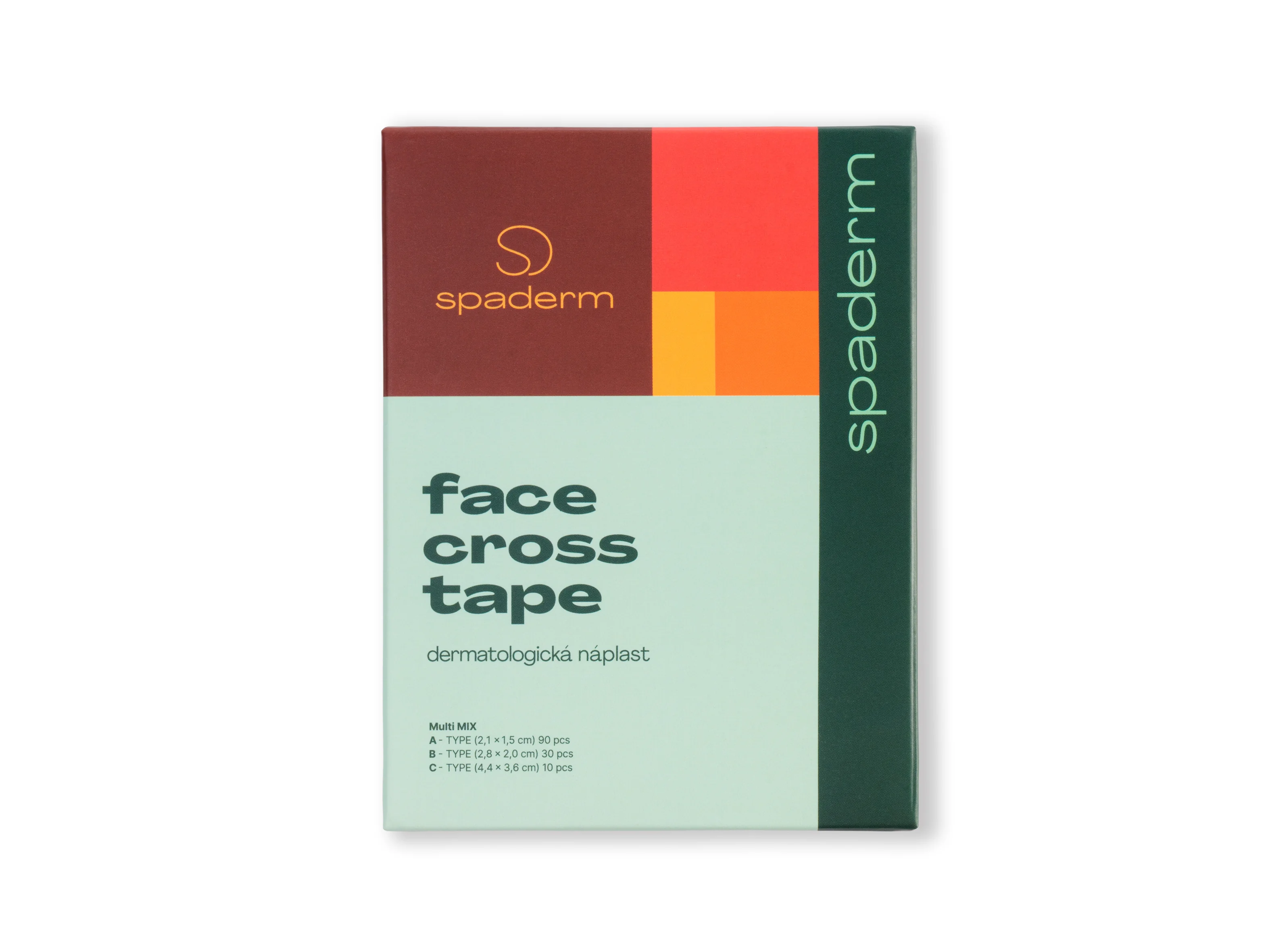 Spaderm Face Cross Tape mix 130 ks