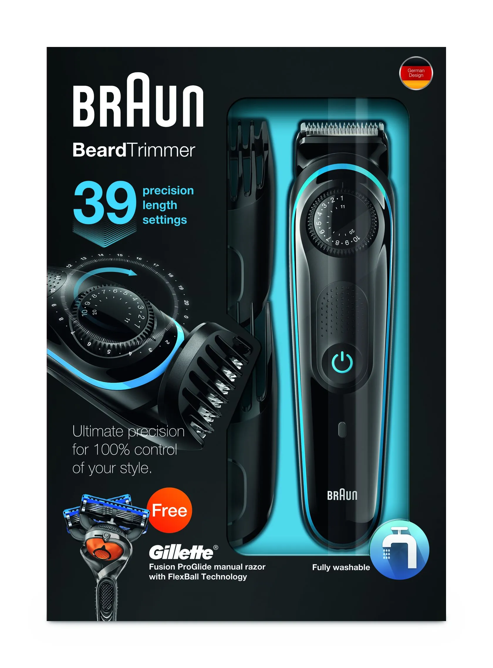 Braun BT3040 zastřihovač vousů + Gillette Flexball