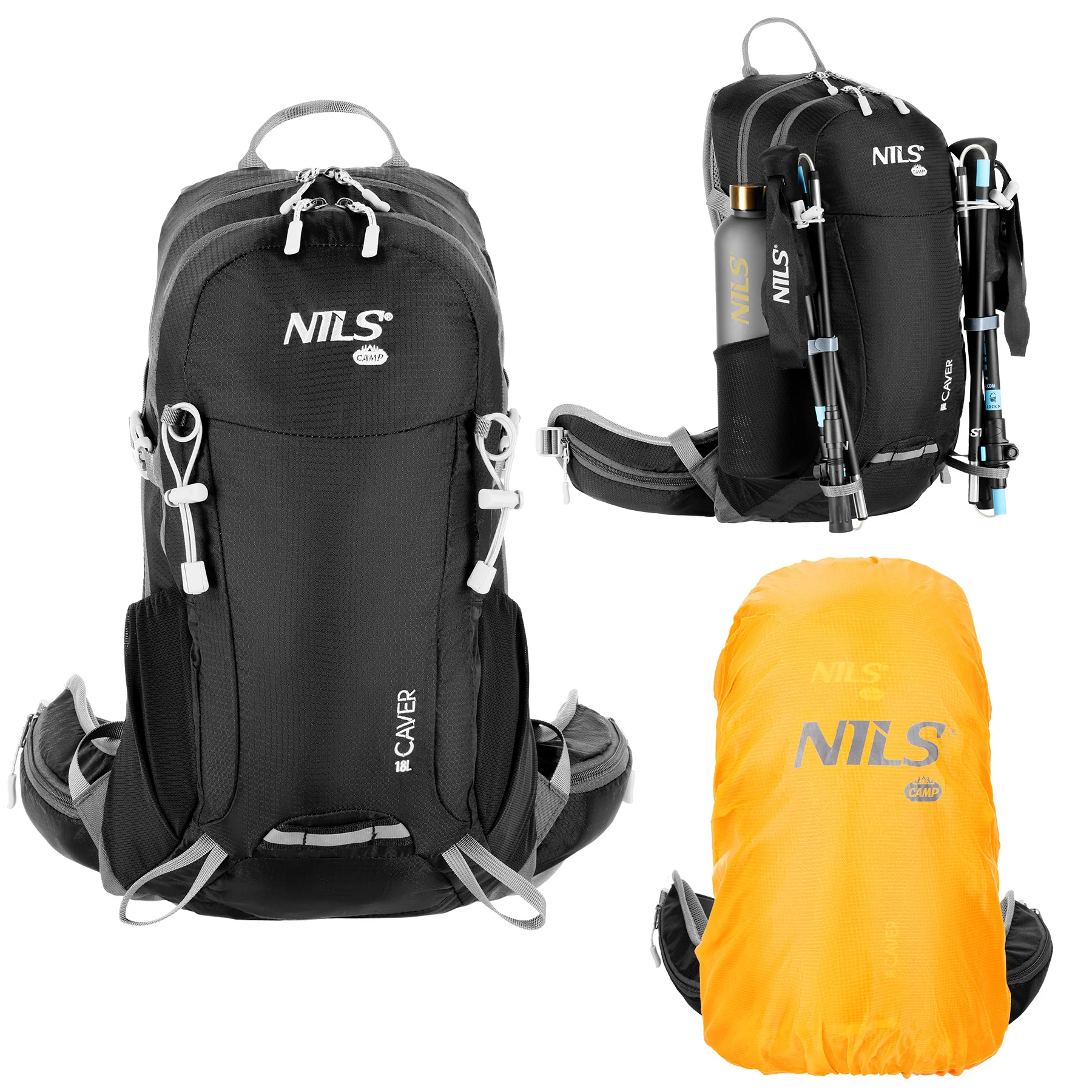 Nils Turistický batoh NC1950 Caver černý 18L