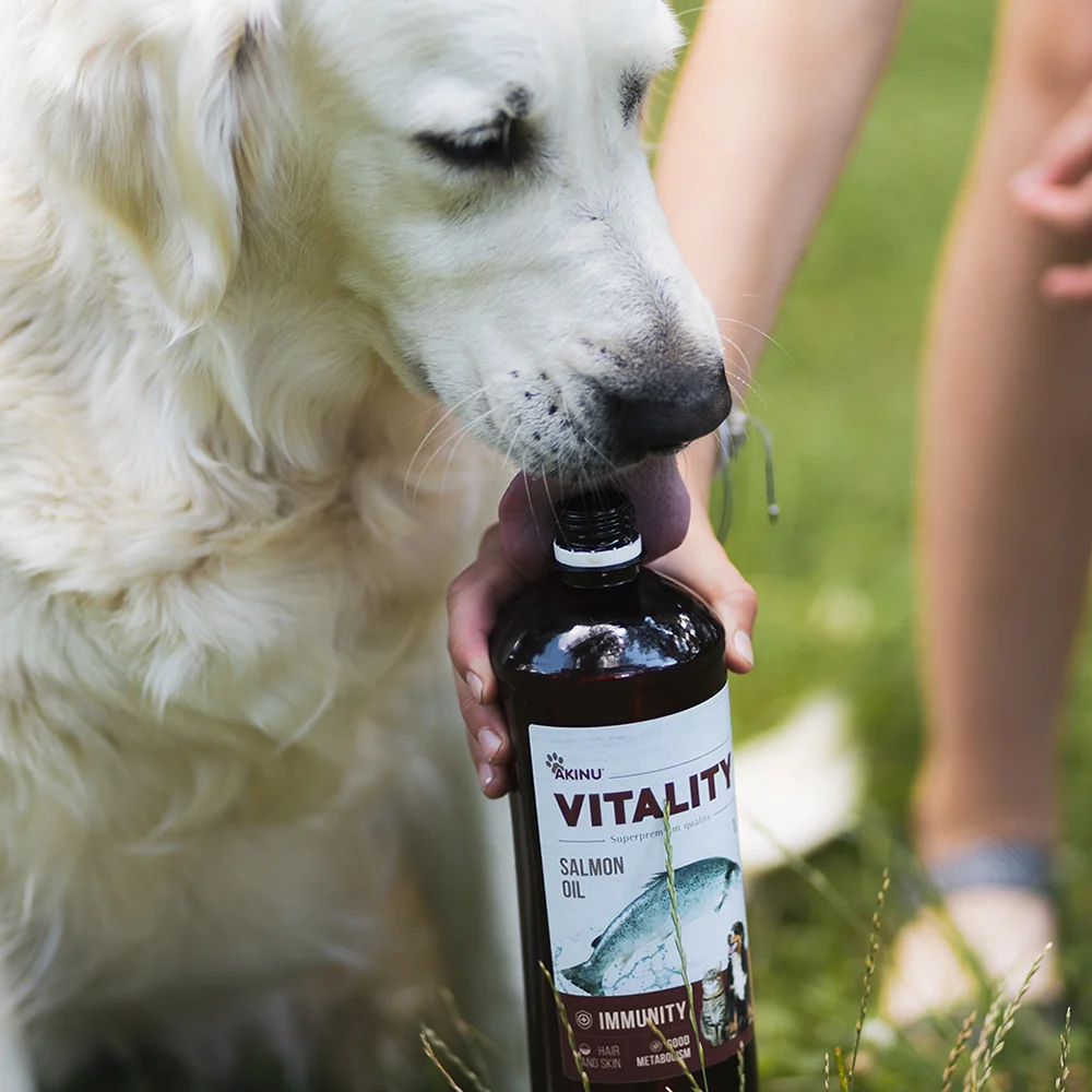 Akinu VITALITY lososový olej pro psy 1 l