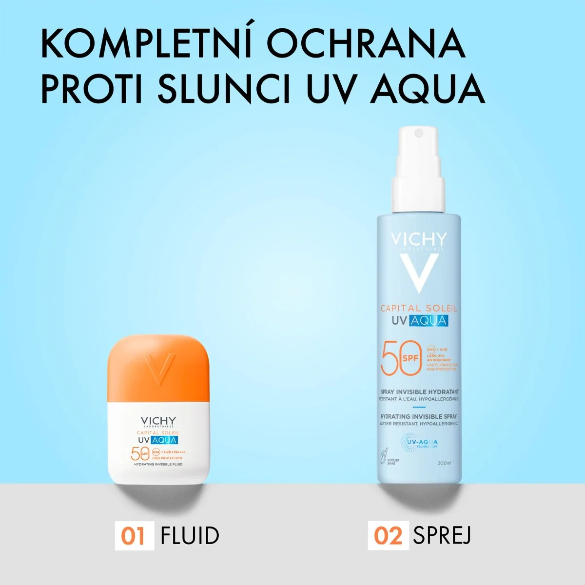 Vichy Capital Soleil UV-Aqua Sprej SPF50 200 ml