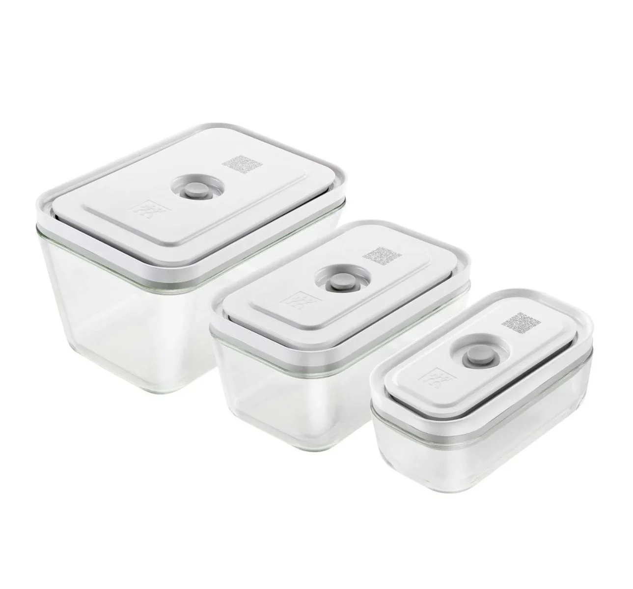 Zwilling Fresh&Save Skleněná vakuovací dóza S, M, L 3 ks