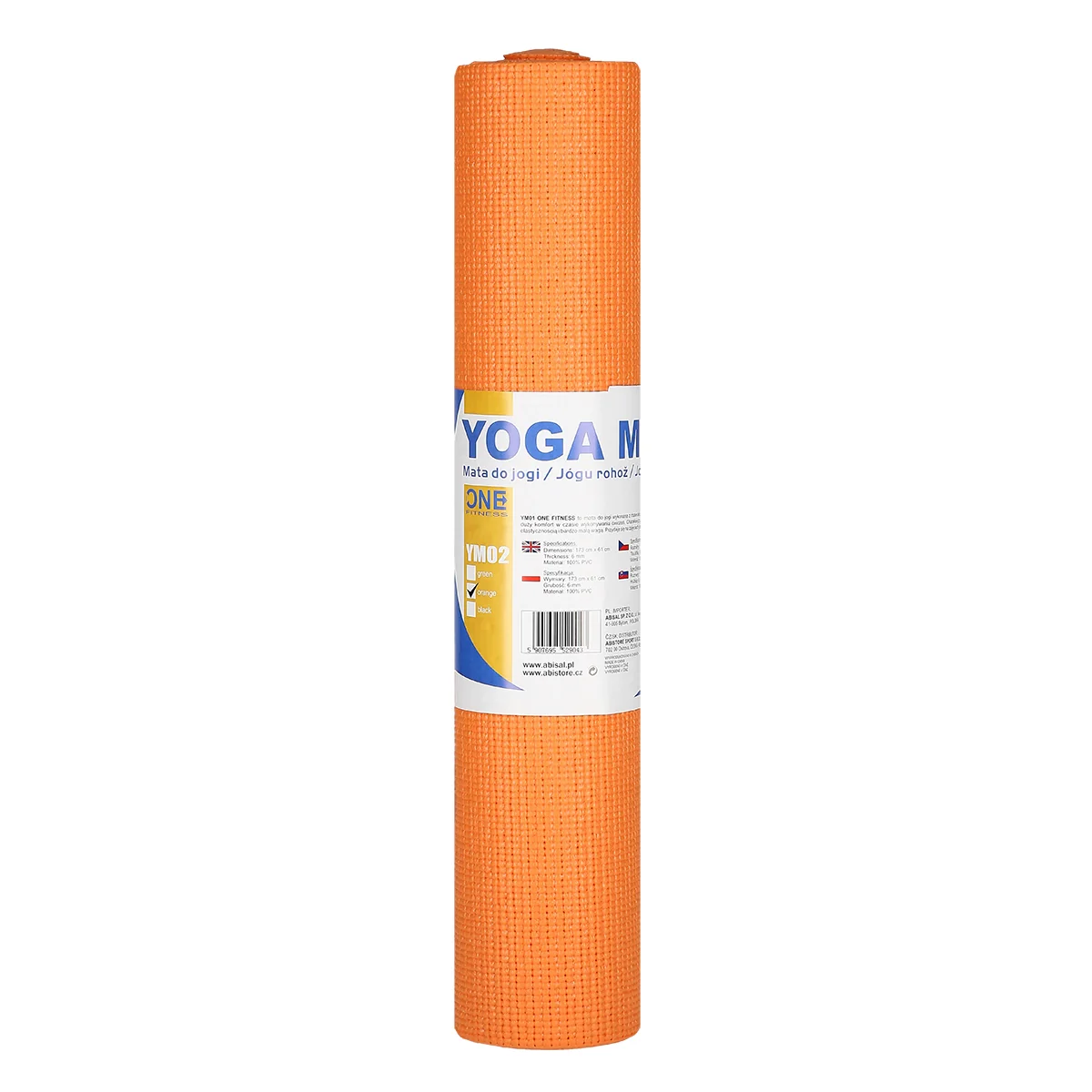 ONE FITNESS Podložka pro jógu YM02 oranžová