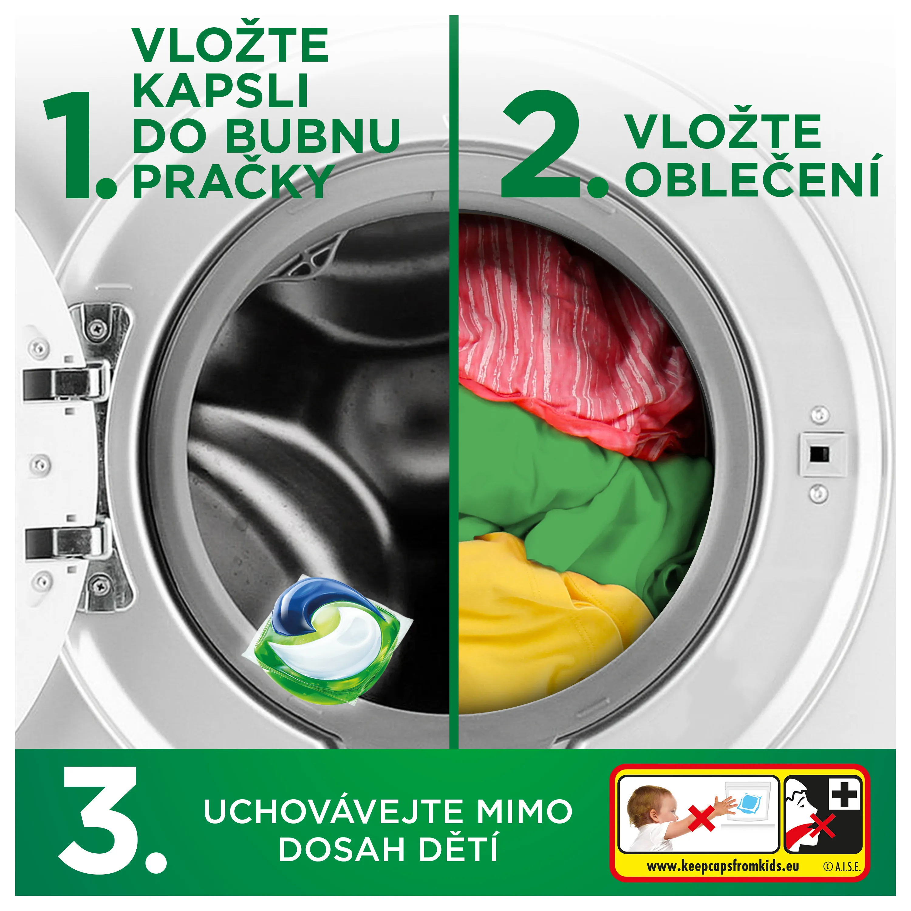 Ariel Color Allin1 kapsle na praní 44 ks