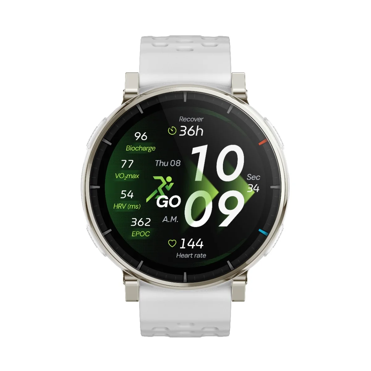 Amazfit Active 3 Premium chytré hodinky Aero White