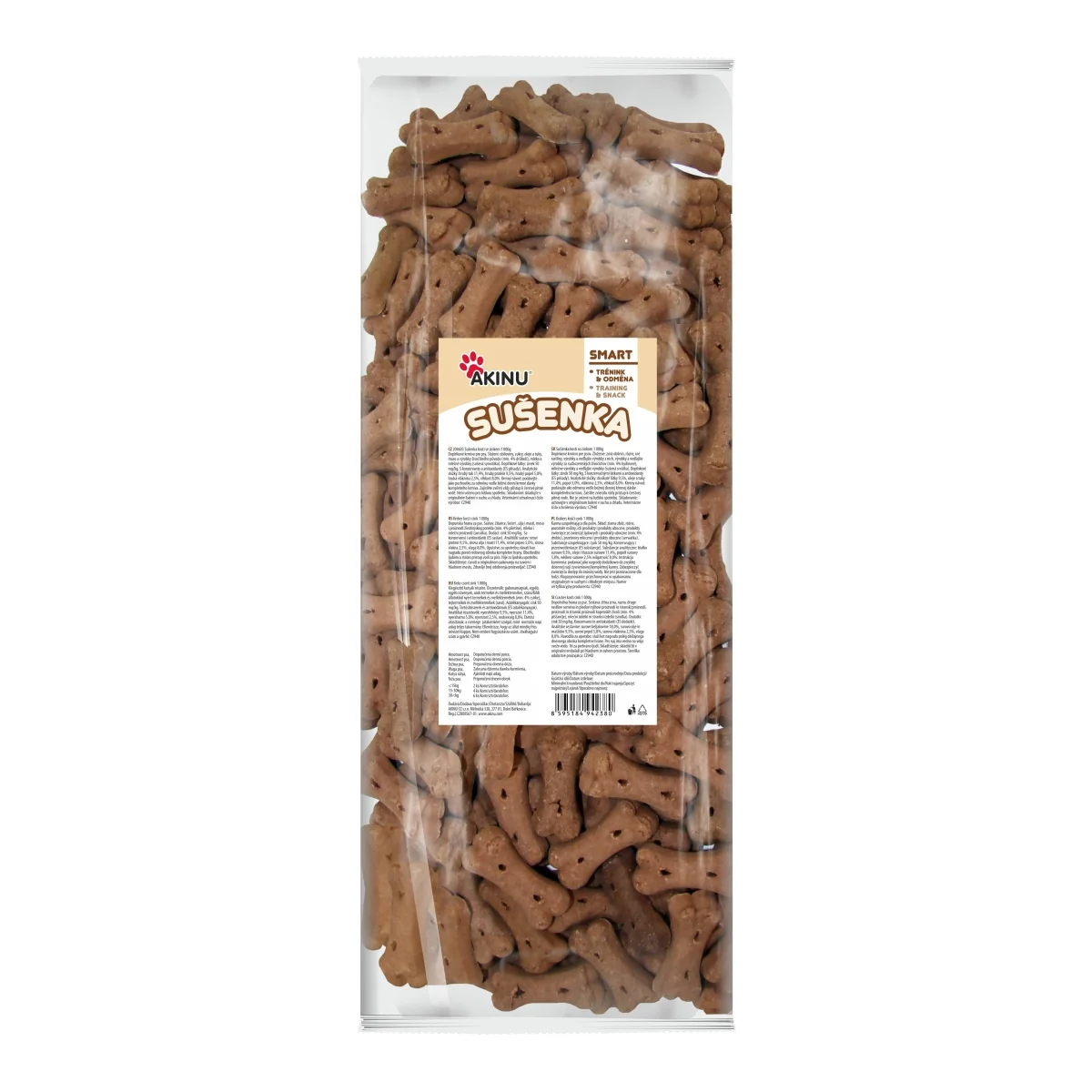Akinu Kosti sušenka se zinkem pamlsek pro psy 3 x 1 000 g