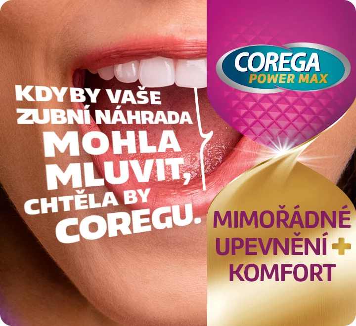 Kdyby vaše zubní náhrada mohla mluvit, chtěla by Coregu. Kdyby vaše zubní náhrada mohla mluvit, chtěla by Coregu.