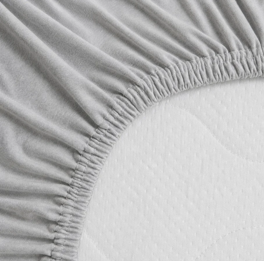 Povlečeme vše Prostěradlo Jersey Lux 90x200 cm světle šedá