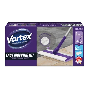 Vortex Souprava na lehké vytírání podlah mop 1 ks + suché ubrousky 5 ks