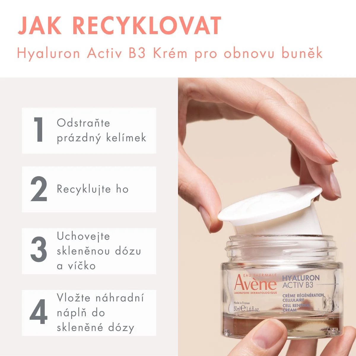 Avène Hyaluron Activ B3 Pleťový krém 50 ml