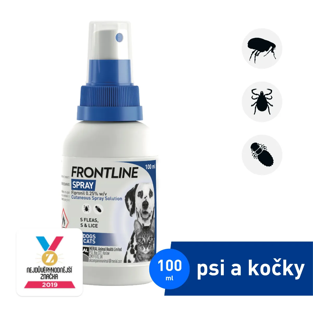 FRONTLINE SPRAY 2,5 mg/ml kožní sprej roztok 100 ml