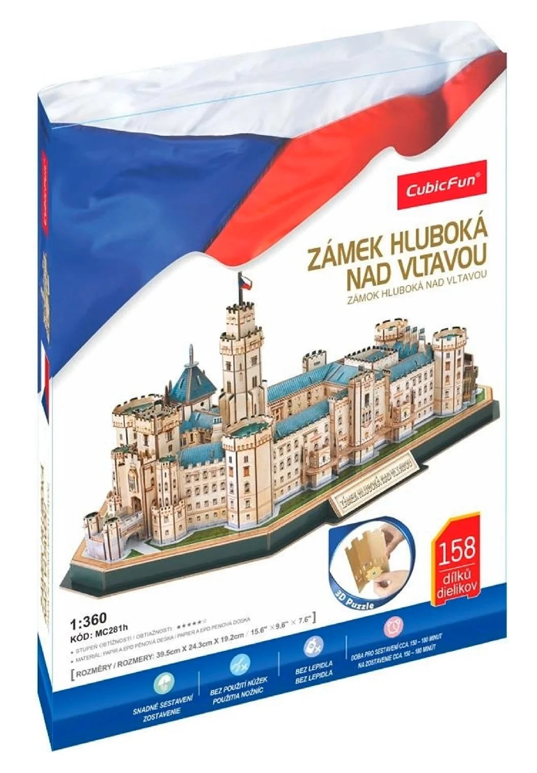 CubicFun Puzzle 3D Zámek Hluboká