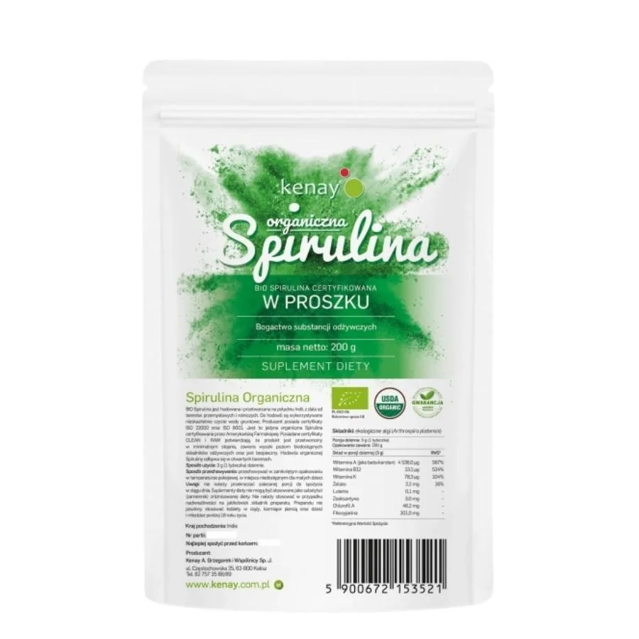 Kenay Spirulina organická prášek 200 g