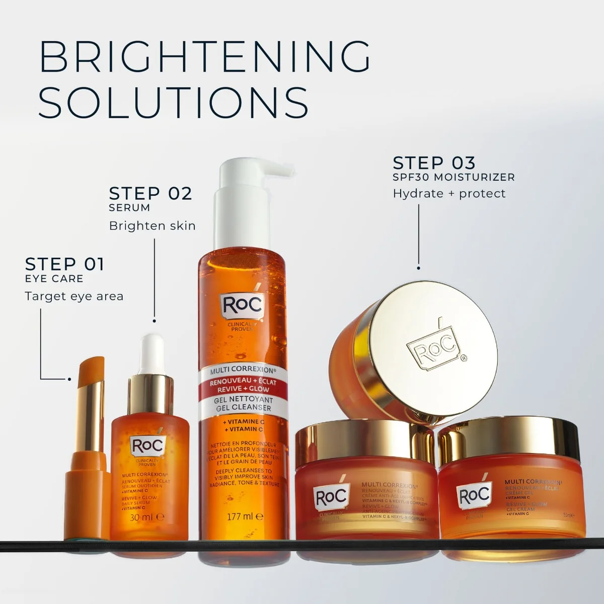 RoC Multi Correxion Revive + Glow oční balzám 4 g