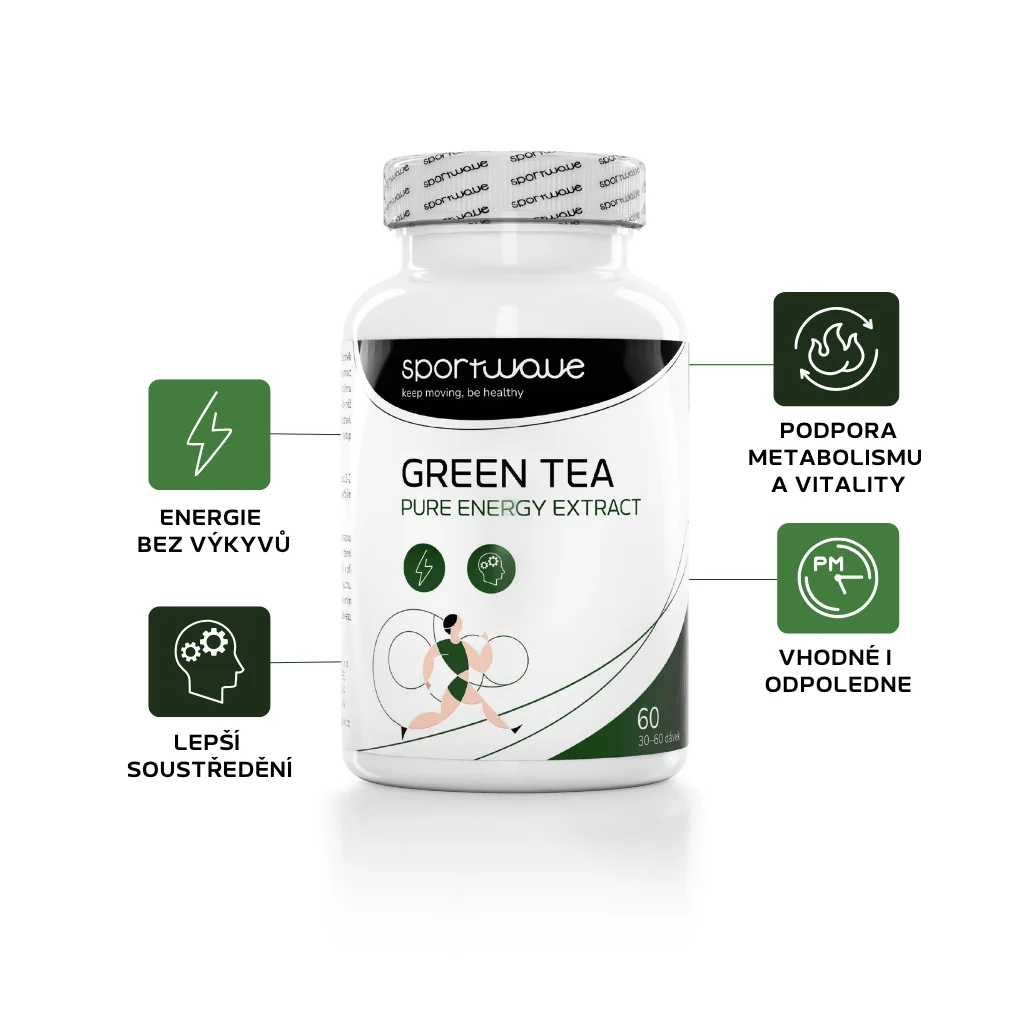 Sport Wave Zelený čaj extrakt - Green Tea Pure Energy Extract