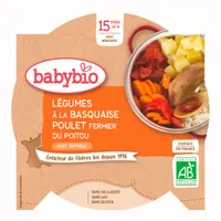 Babybio Zelenina s baskickým kuřetem a rýží