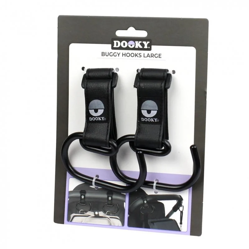Dooky háčky Buggy Hook LARGE 2ks Black