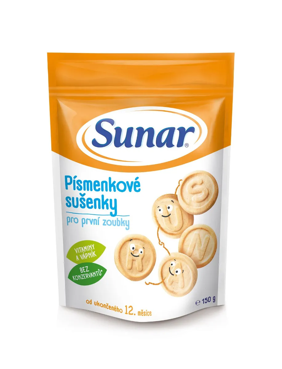 Sunar Písmenkové sušenky 150 g