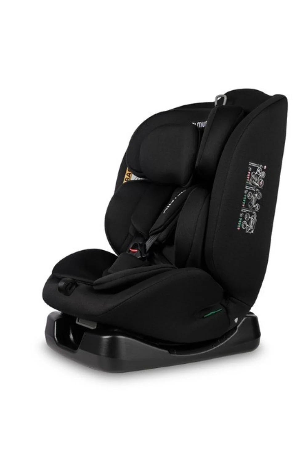 Caretero Dětská autosedačka Mundi i-Size, černá, 40–150 cm