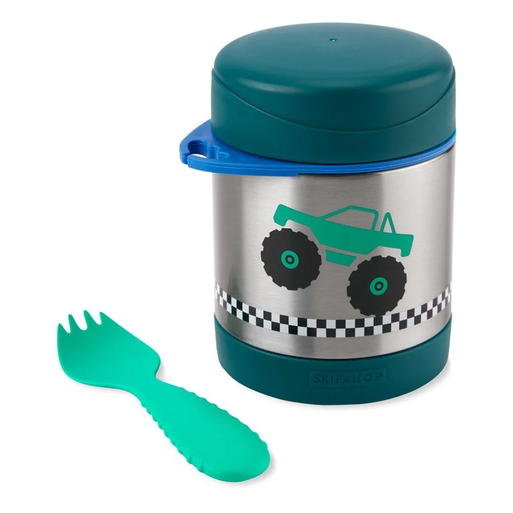SKIP HOP Spark Style Termoska na jídlo s lžičkou/vidličkou Monster Truck 325 ml, 3r+
