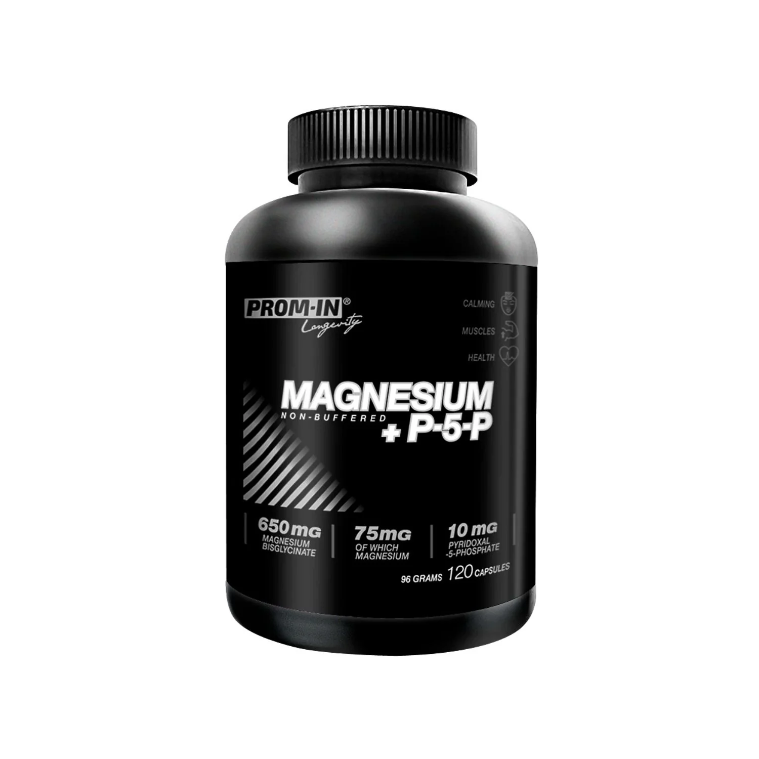 PROM-IN Magnesium + P5P 120 kapslí