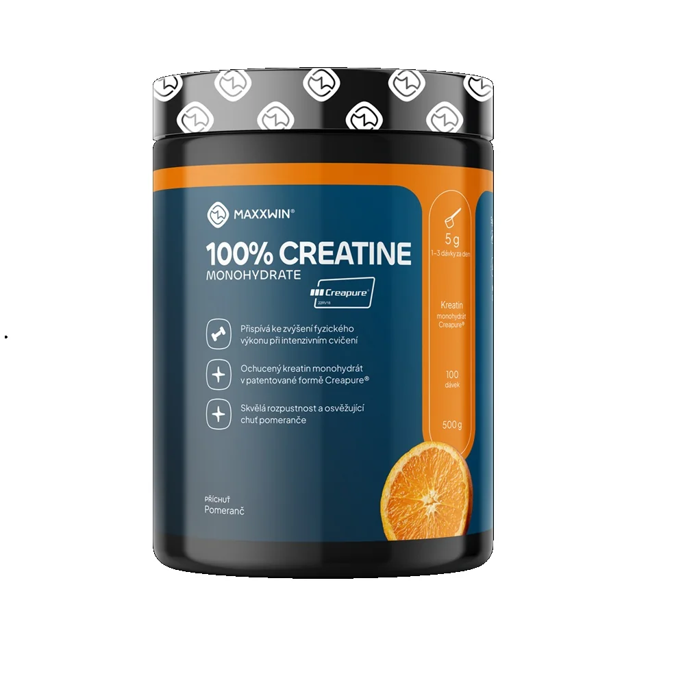 MAXXWIN 100% Creatine Monohydrate pomeranč 500 g