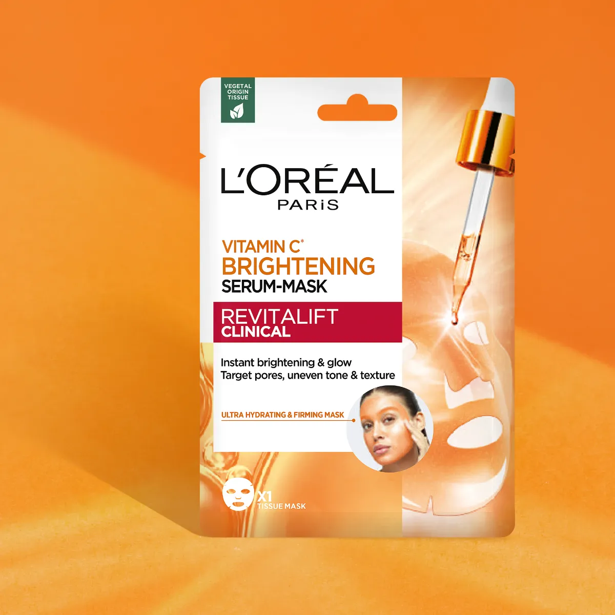 Loréal Paris Revitalift Clinical rozjasňující pleťová maska s vitaminem C 26 g