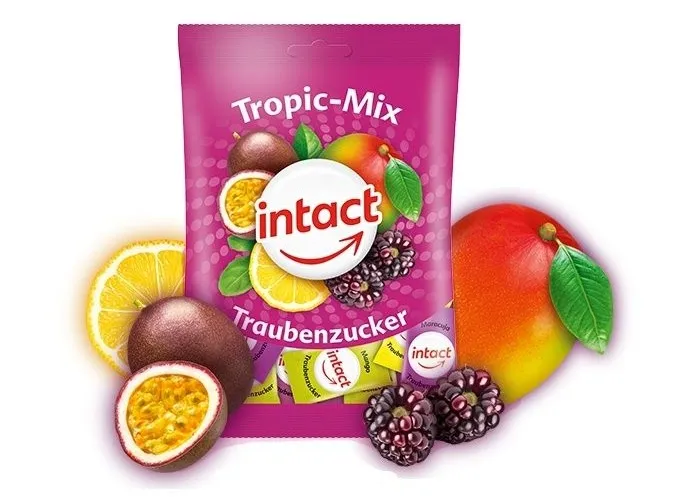 Intact Hroznový cukr Tropický mix sáček 100 g