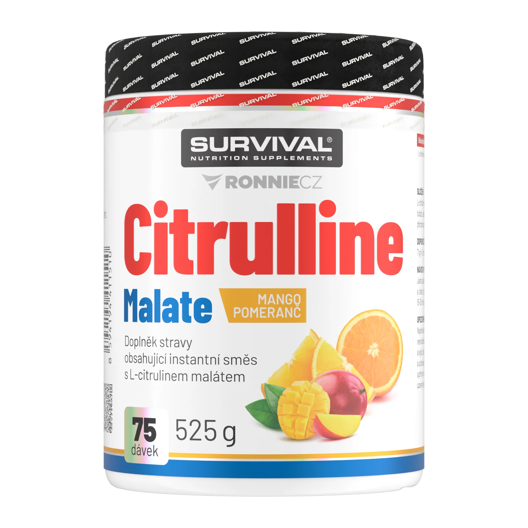 Survival Citrulline Malate 525 g mango-pomeranč