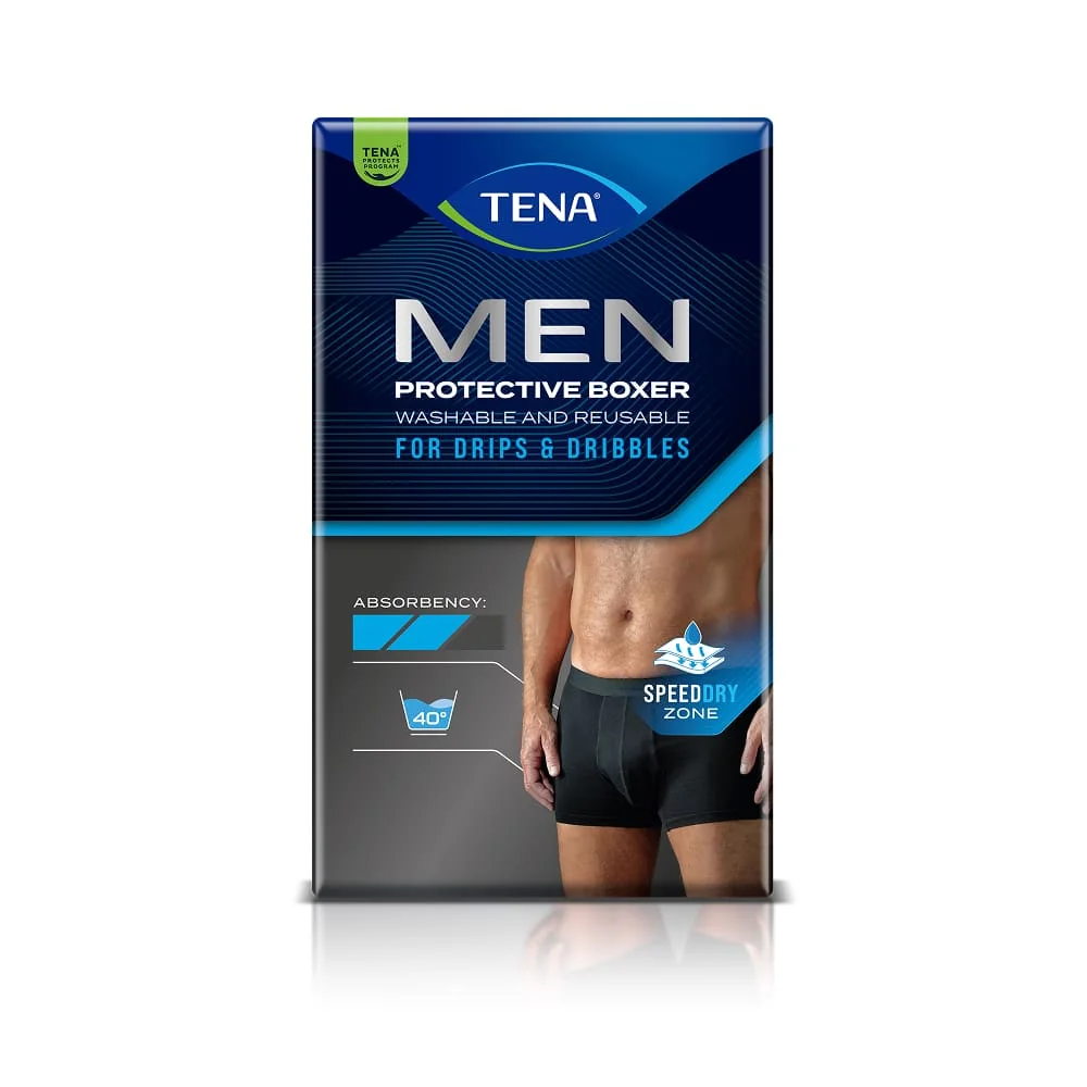 Tena Men Washable Underwear vel. M inkontinenční boxerky 1 ks černé