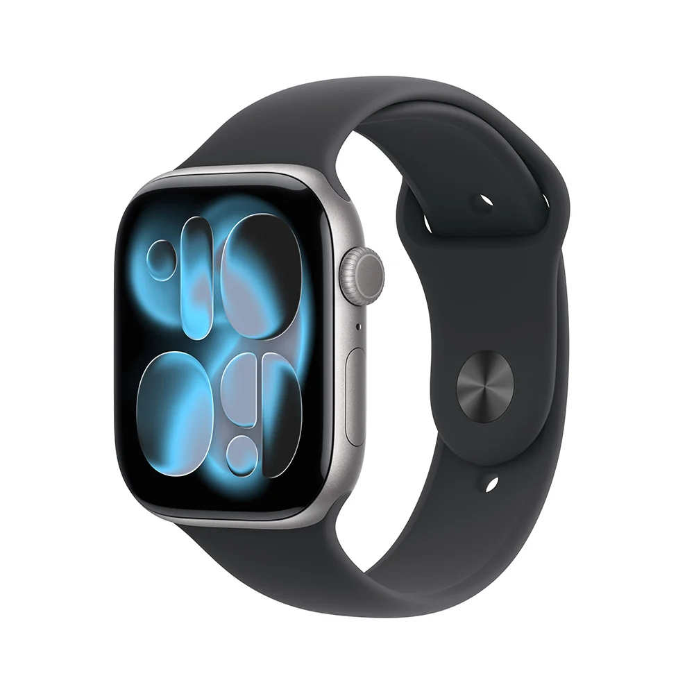 Apple Watch Series 11 46mm S.Grey, Black SB, M/L chytré hodinky